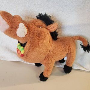 8" Applause Lion King Pumbaa the Warthog with Grubs Poseable